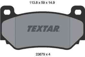 Textar Σετ τακάκια, Δισκόφρενα - 2367901