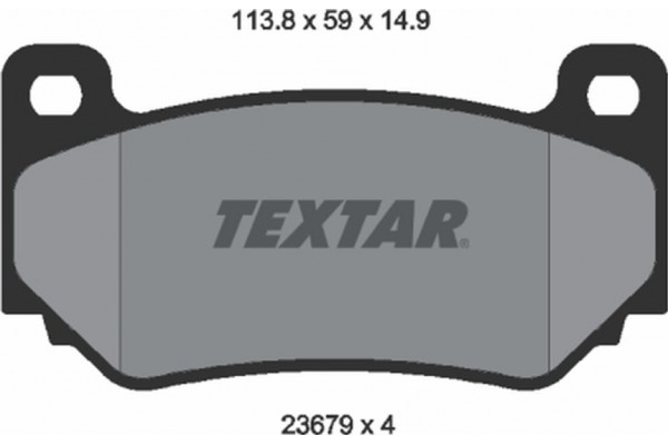 Textar Σετ τακάκια, Δισκόφρενα - 2367901