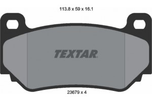 Textar Σετ τακάκια, Δισκόφρενα - 2367901