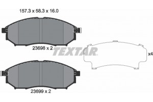 Textar Σετ τακάκια, Δισκόφρενα - 2369801