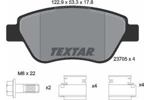 Textar Σετ τακάκια, Δισκόφρενα - 2370503