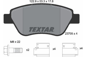 Textar Σετ τακάκια, Δισκόφρενα - 2370503