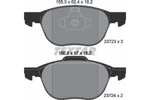 Textar Σετ τακάκια, Δισκόφρενα - 2372301