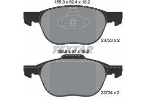 Textar Σετ τακάκια, Δισκόφρενα - 2372301