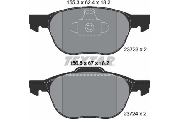 Textar Σετ τακάκια, Δισκόφρενα - 2372301