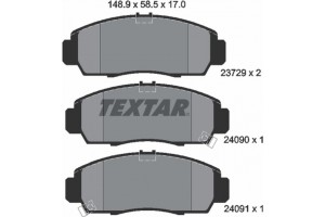 Textar Σετ τακάκια, Δισκόφρενα - 2372901