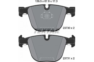 Textar Σετ τακάκια, Δισκόφρενα - 2373001