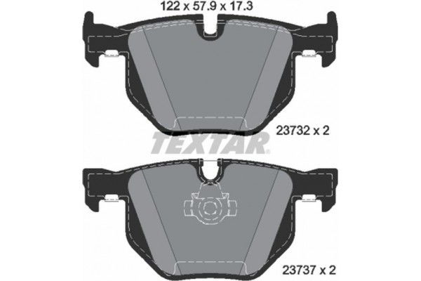 Textar Σετ τακάκια, Δισκόφρενα - 2373201 Textar Σετ τακάκια, Δισκόφρενα - 2373201