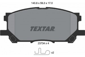 Textar Σετ τακάκια, Δισκόφρενα - 2373401