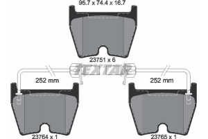 Textar Σετ τακάκια, Δισκόφρενα - 2375101
