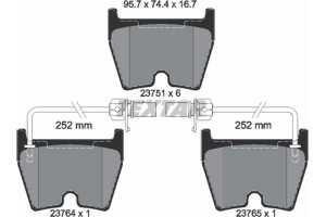 Textar Σετ τακάκια, Δισκόφρενα - 2375101