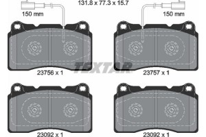 Textar Σετ τακάκια, Δισκόφρενα - 2375601