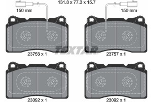 Textar Σετ τακάκια, Δισκόφρενα - 2375601