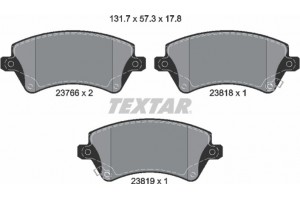 Textar Σετ τακάκια, Δισκόφρενα - 2376601