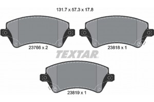 Textar Σετ τακάκια, Δισκόφρενα - 2376601