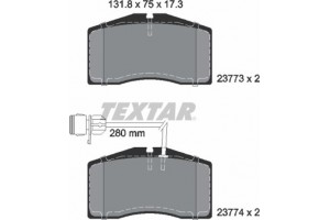 Textar Σετ τακάκια, Δισκόφρενα - 2377301