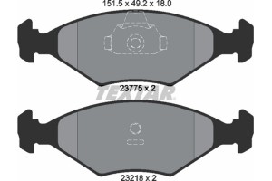 Textar Σετ τακάκια, Δισκόφρενα - 2377501