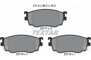 Textar Σετ τακάκια, Δισκόφρενα - 2377701