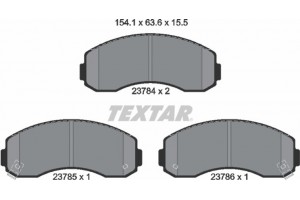 Textar Σετ τακάκια, Δισκόφρενα - 2378401