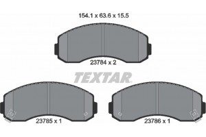Textar Σετ τακάκια, Δισκόφρενα - 2378401