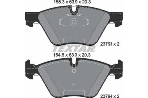 Textar Σετ τακάκια, Δισκόφρενα - 2379301