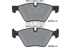 Textar Σετ τακάκια, Δισκόφρενα - 2379301