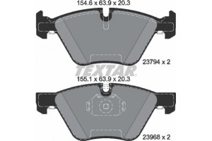 Textar Σετ τακάκια, Δισκόφρενα - 2379401