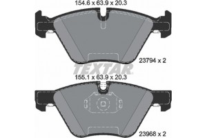 Textar Σετ τακάκια, Δισκόφρενα - 2379401