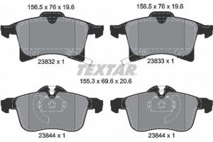Textar Σετ τακάκια, Δισκόφρενα - 2383201