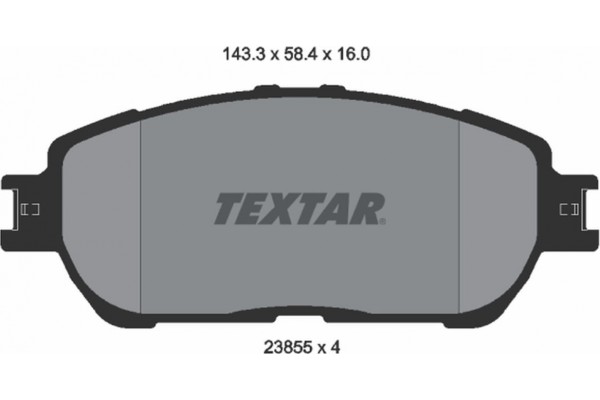 Textar Σετ τακάκια, Δισκόφρενα - 2385501