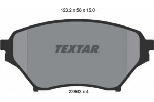 Textar Σετ τακάκια, Δισκόφρενα - 2386301