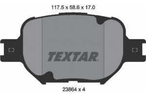 Textar Σετ τακάκια, Δισκόφρενα - 2386401