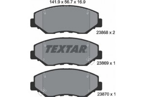 Textar Σετ τακάκια, Δισκόφρενα - 2386801