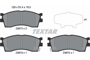 Textar Σετ τακάκια, Δισκόφρενα - 2387301