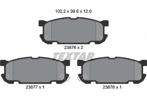 Textar Σετ τακάκια, Δισκόφρενα - 2387601