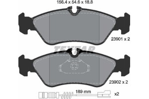 Textar Σετ τακάκια, Δισκόφρενα - 2390101
