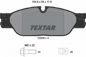 Textar Σετ τακάκια, Δισκόφρενα - 2390801