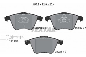 Textar Σετ τακάκια, Δισκόφρενα - 2391301