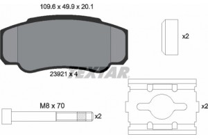 Textar Σετ τακάκια, Δισκόφρενα - 2392101