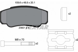 Textar Σετ τακάκια, Δισκόφρενα - 2392101