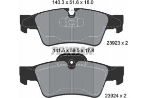 Textar Σετ τακάκια, Δισκόφρενα - 2392302