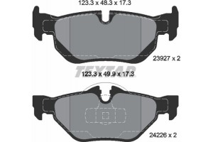 Textar Σετ τακάκια, Δισκόφρενα - 2392701