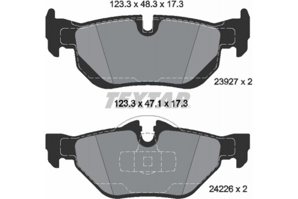 Textar Σετ τακάκια, Δισκόφρενα - 2392701