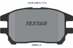 Textar Σετ τακάκια, Δισκόφρενα - 2392901