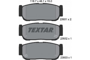 Textar Σετ τακάκια, Δισκόφρενα - 2393101