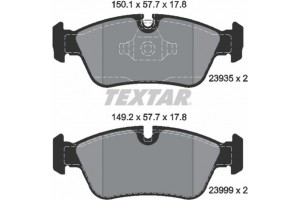 Textar Σετ τακάκια, Δισκόφρενα - 2393501