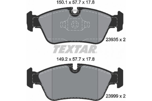 Textar Σετ τακάκια, Δισκόφρενα - 2393501