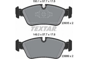 Textar Σετ τακάκια, Δισκόφρενα - 2393501