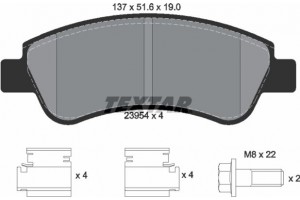 Textar Σετ τακάκια, Δισκόφρενα - 2395401