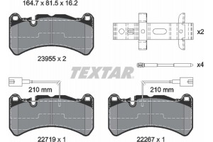 Textar Σετ τακάκια, Δισκόφρενα - 2395503